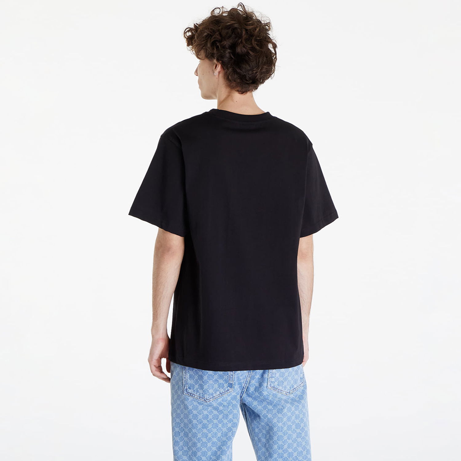 T-shirt Queens Essential T-Shirt With Tonal Print Black Sort | QNS_006, 1