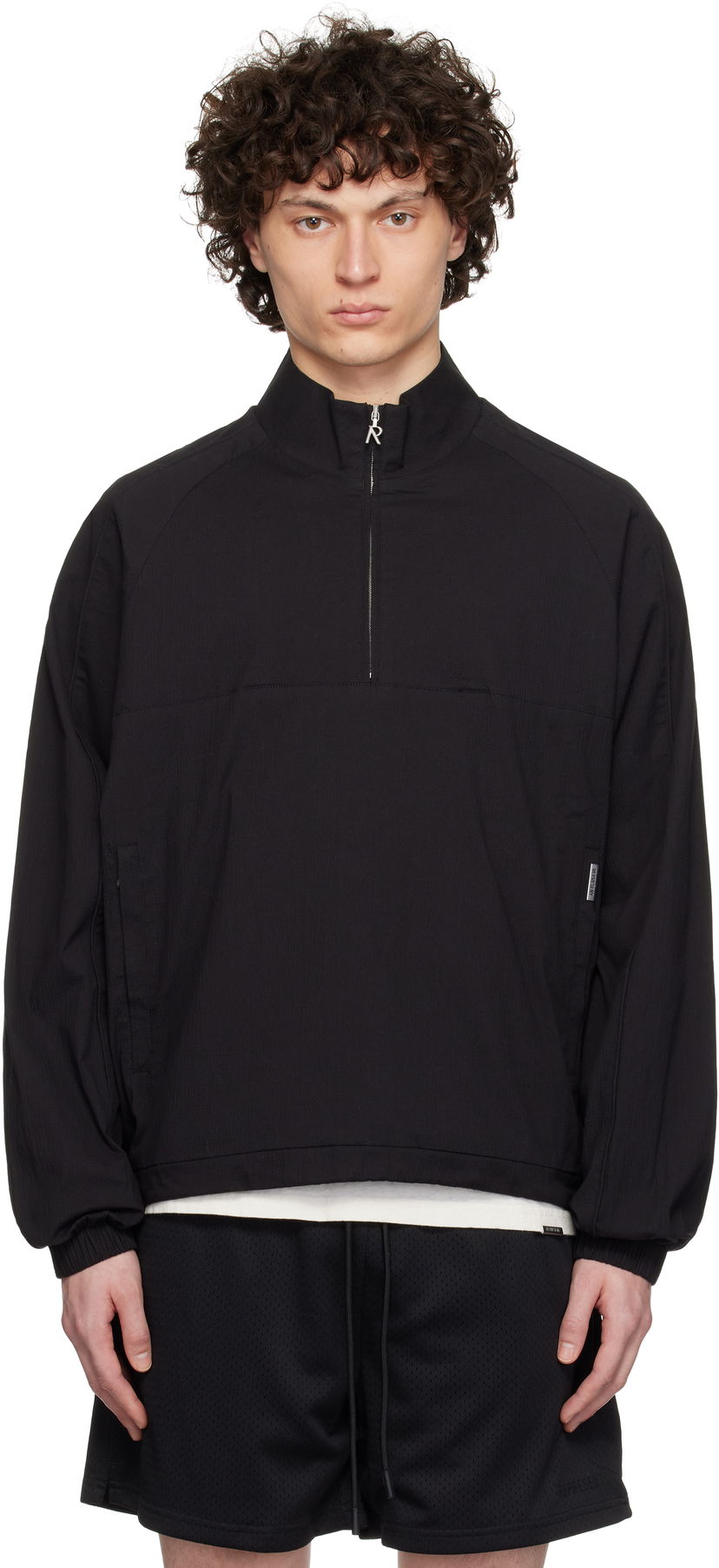 Vindjakke Represent Clo Represent Quarter Zip Jacket Sort | MLM1805