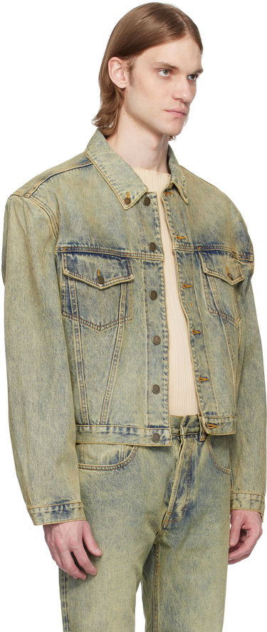 Jakke Entire Studios Entire Studios Shrunken Denim Jacket Gul | ESU-S25-11002-SW, 1