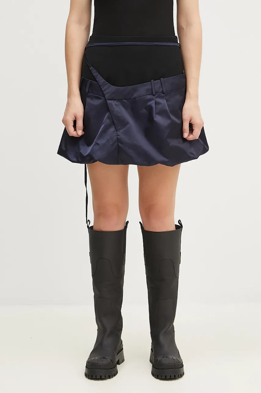 Nederdel Ottolinger Ottolinger Drape Bomber Mini Skirt Mørkeblå | 1090606221, 0