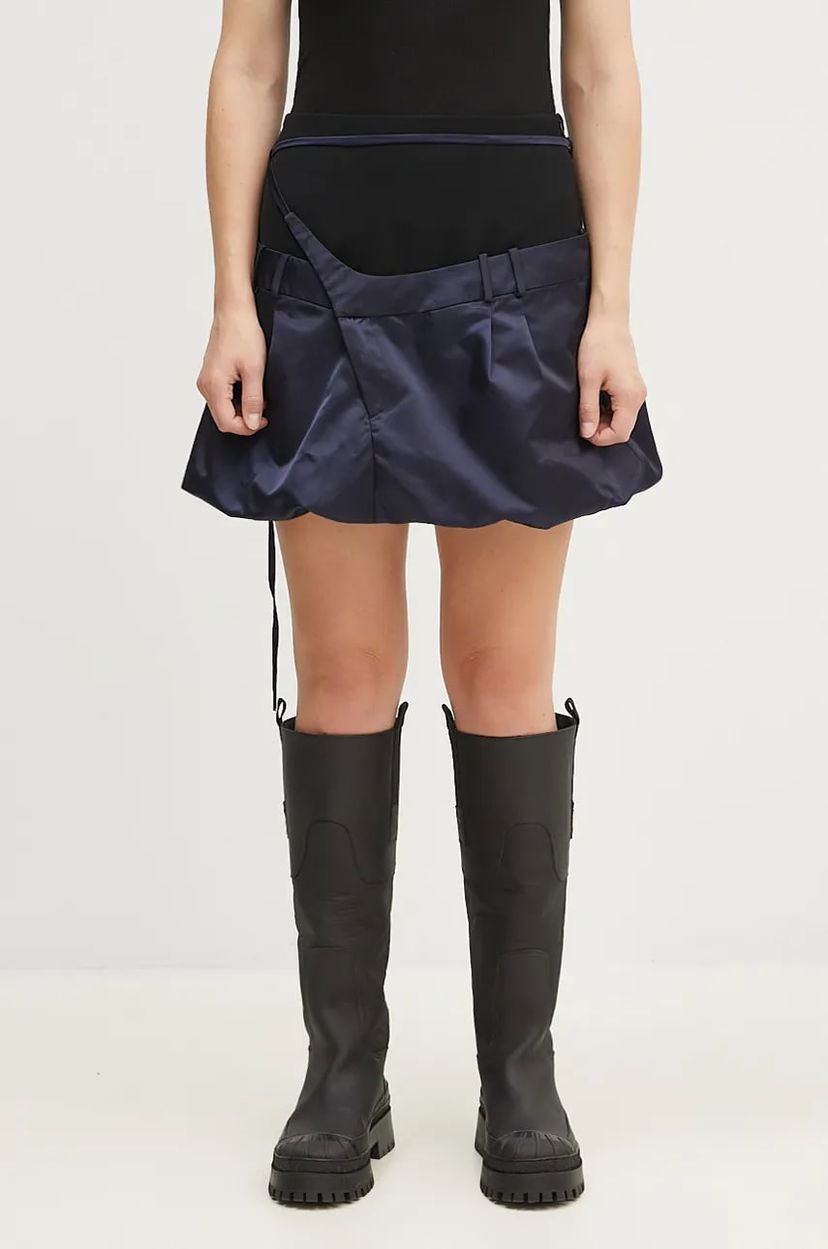 Nederdel Ottolinger Ottolinger Drape Bomber Mini Skirt Mørkeblå | 1090606221