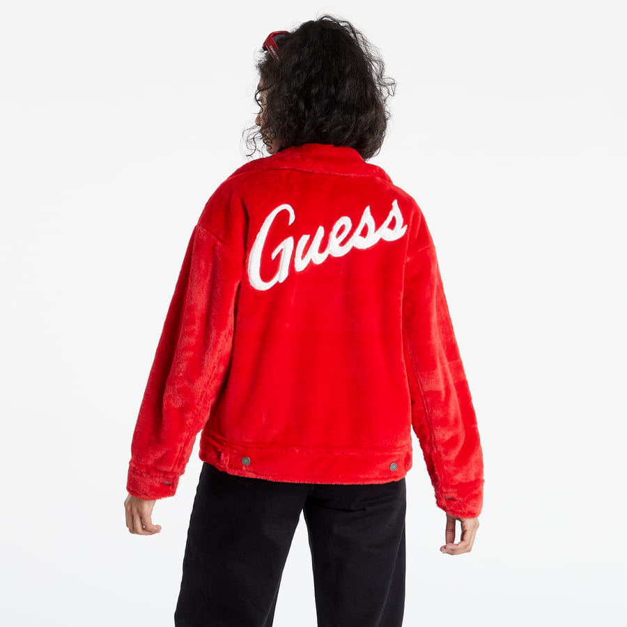 Jakke GUESS Faux Fur Jacket Rød | W1RN02K8BV0-G5K5, 1