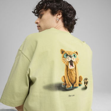 T-shirt Puma GRAPHICS The Cat T-Shirt Grøn | 629411_37, 1