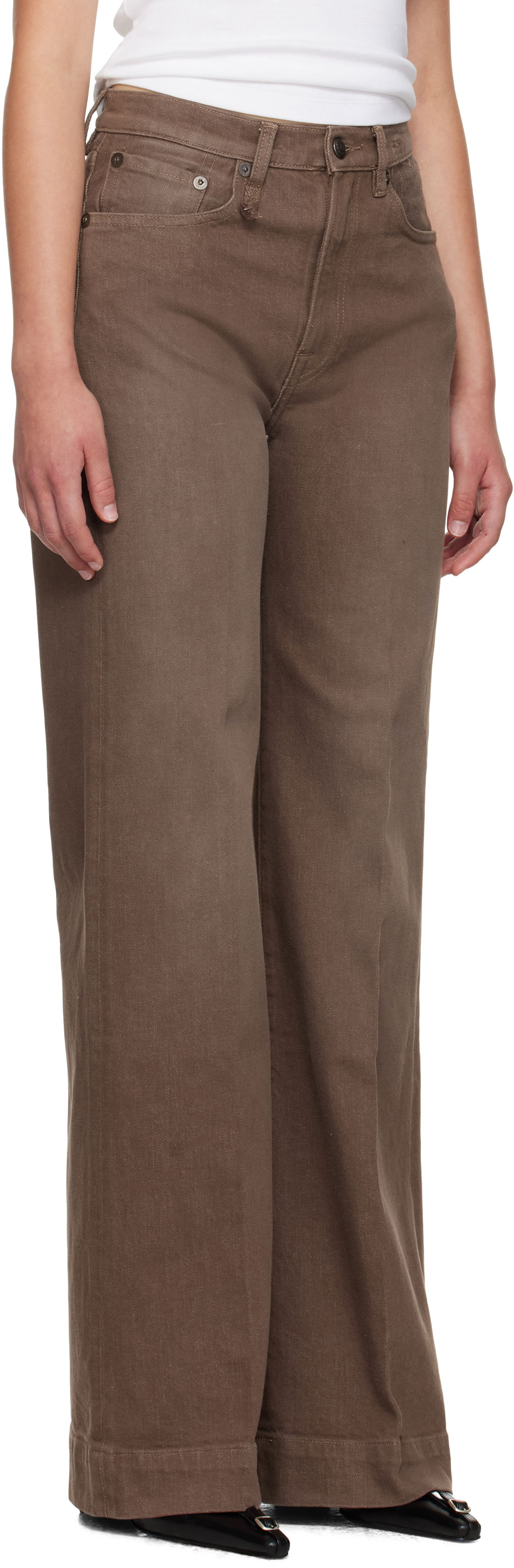 Jeans R13 R13 Flared Jeans Brun | R13WD188-D331A, 1