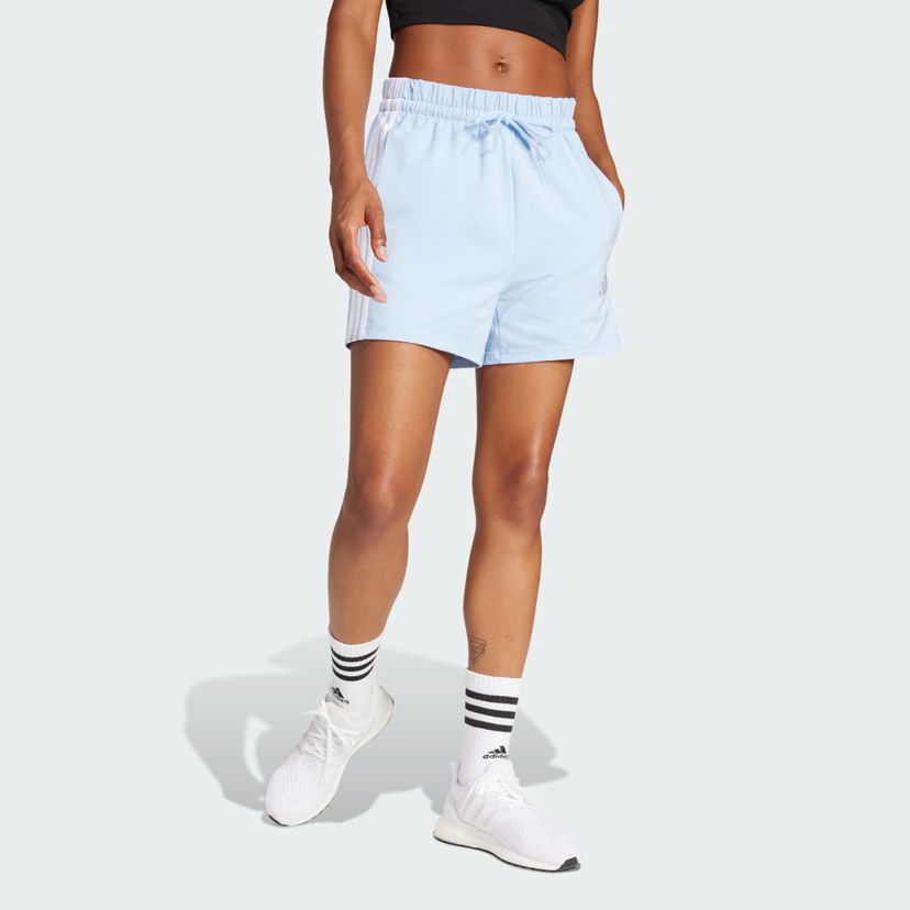 Shorts adidas Performance Cotton Shorts With Side Stripes Blå | JD0911