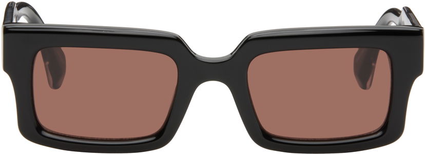 Solbriller Vivienne Westwood Vivienne Westwood Rectangular Orb Sunglasses Sort | VW508900151