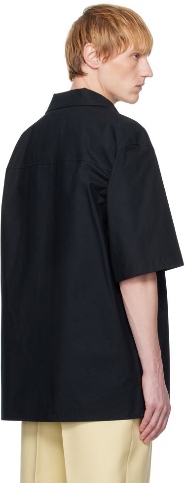 Skjorte Jil Sander Jil Sander Cotton Short Sleeve Shirt Sort | J47DL0163_J45296, 2