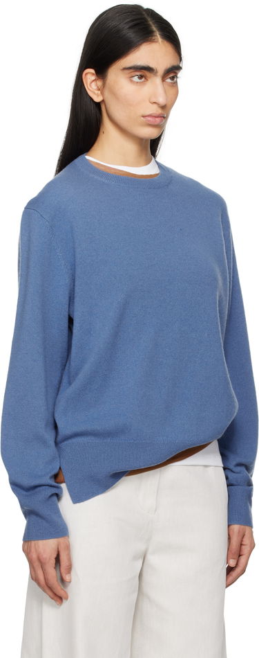 Sweater TOTEME TOTEME Crew-Neck Cashmere Knit Sweater Blå | 252-WRT1734-YA0016, 1
