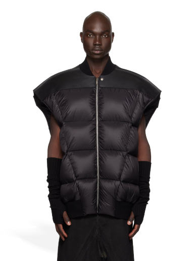 Vest Rick Owens Jumbo Flight Down Vest Sort | RR02C7715 LGENP3