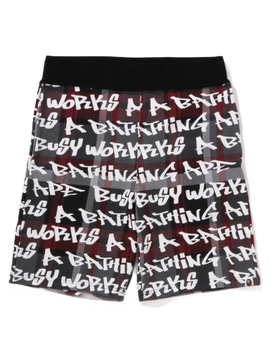 Shorts BAPE Graffiti Check Shorts Sort | 1I80-153-007