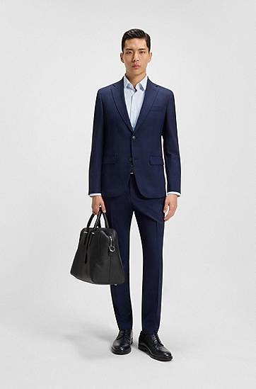 Skjorte BOSS Slim Fit Performance Stretch Shirt Blå | 50545306, 1
