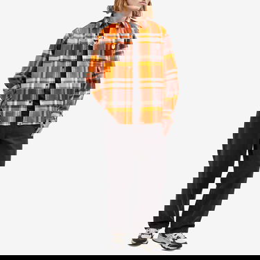 Skjorte BAPE Checked Overshirt Orange | 001SHK801004M-ORG, 4