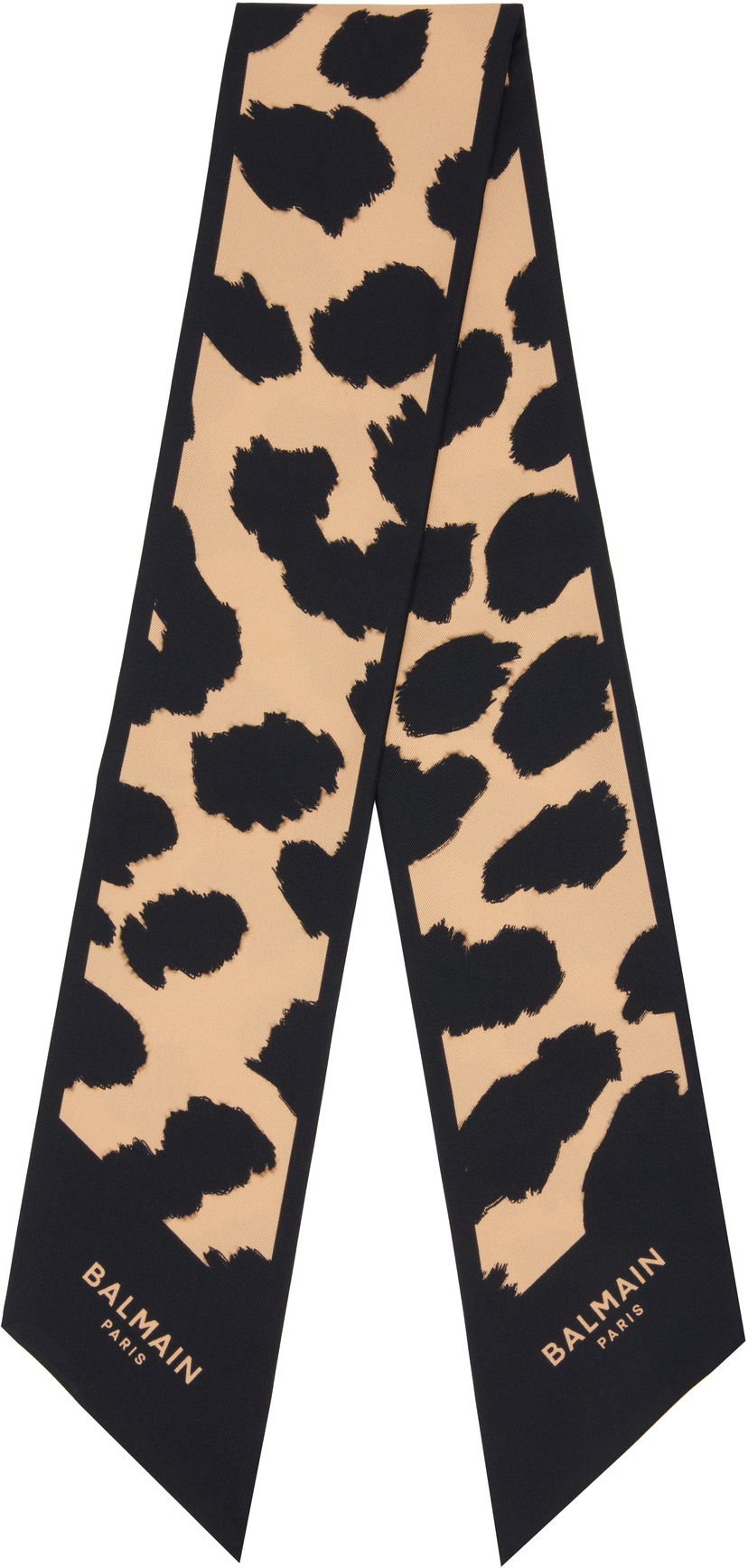 Tørklæde Balmain Leopard Print Silk Bandana Flerfarvet | FF1XF090SF17