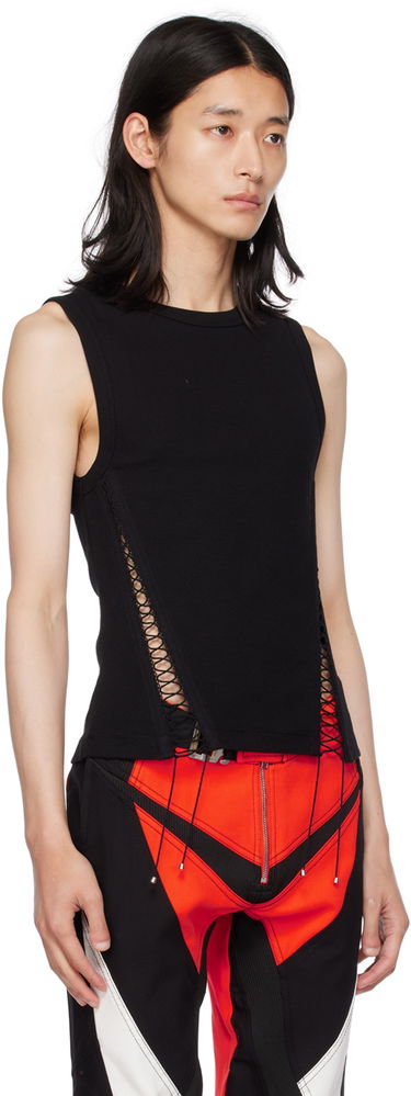 Tanktop Dion Lee Dion Lee Picot Lace Tank Top Sort | C3149P23, 1