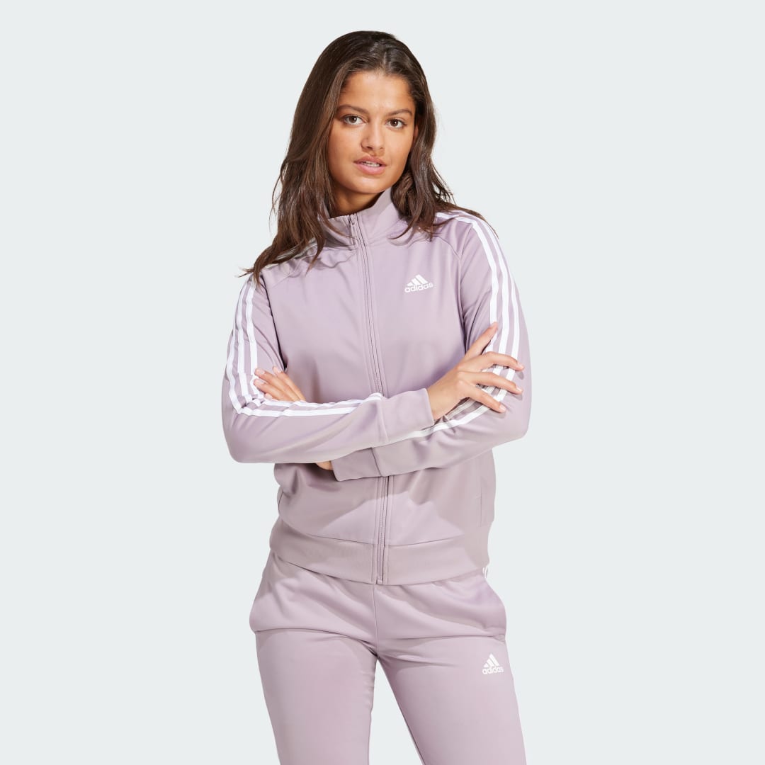 Sweatshirt adidas Performance Slim 3-Stripes Track Jacket Lilla | IN2208, 1