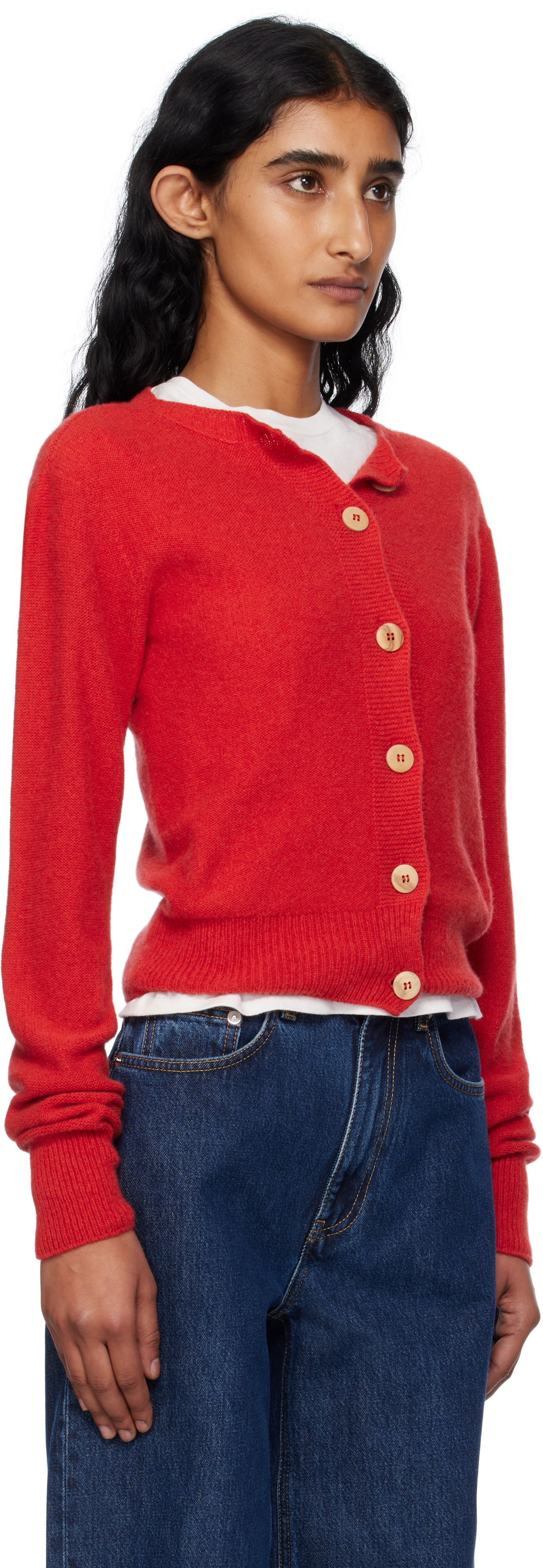 Sweater Baserange Baserange Tier Cardigan Rød | PUTC-RC-AU25, 1