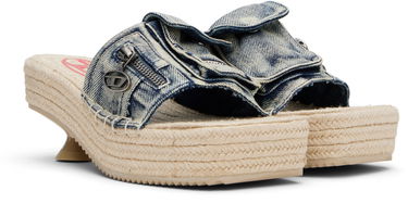 Kjole Diesel Diesel D-Ibiza Heeled Sandals Blå | Y03568 P8100, 3