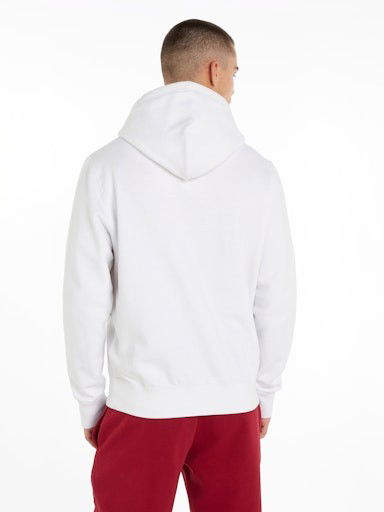 Sweatshirt Tommy Hilfiger Pullover Hoodie Hvid | MW0MW37230YBR, 1