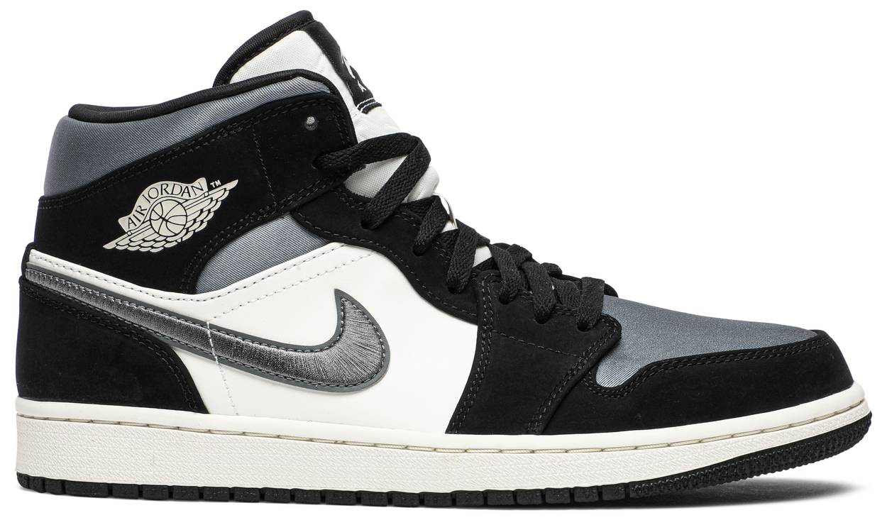 Sneakers og sko Jordan Air Jordan 1 Mid SE "Satin Smoke Grey" Grå | 852542-011, 0