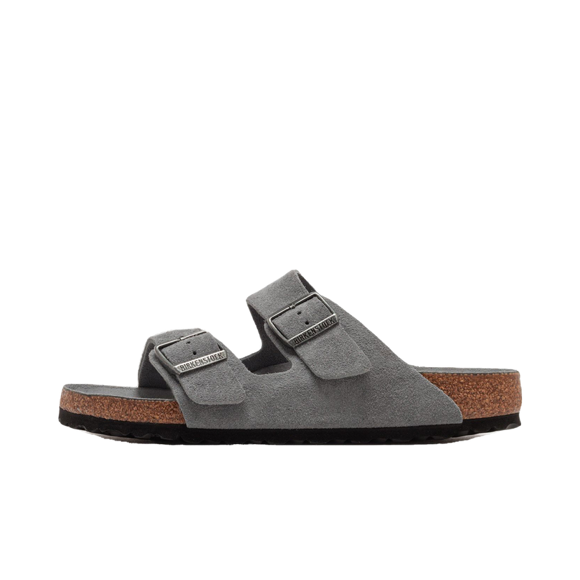 Sneakers og sko Birkenstock Arizona Soft Footbed Suede Slides Grå | 1030860