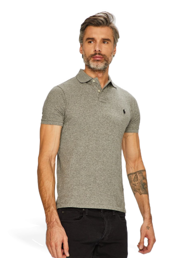 Polo skjorte Polo by Ralph Lauren Slim Fit Polo Grå | 710548797011