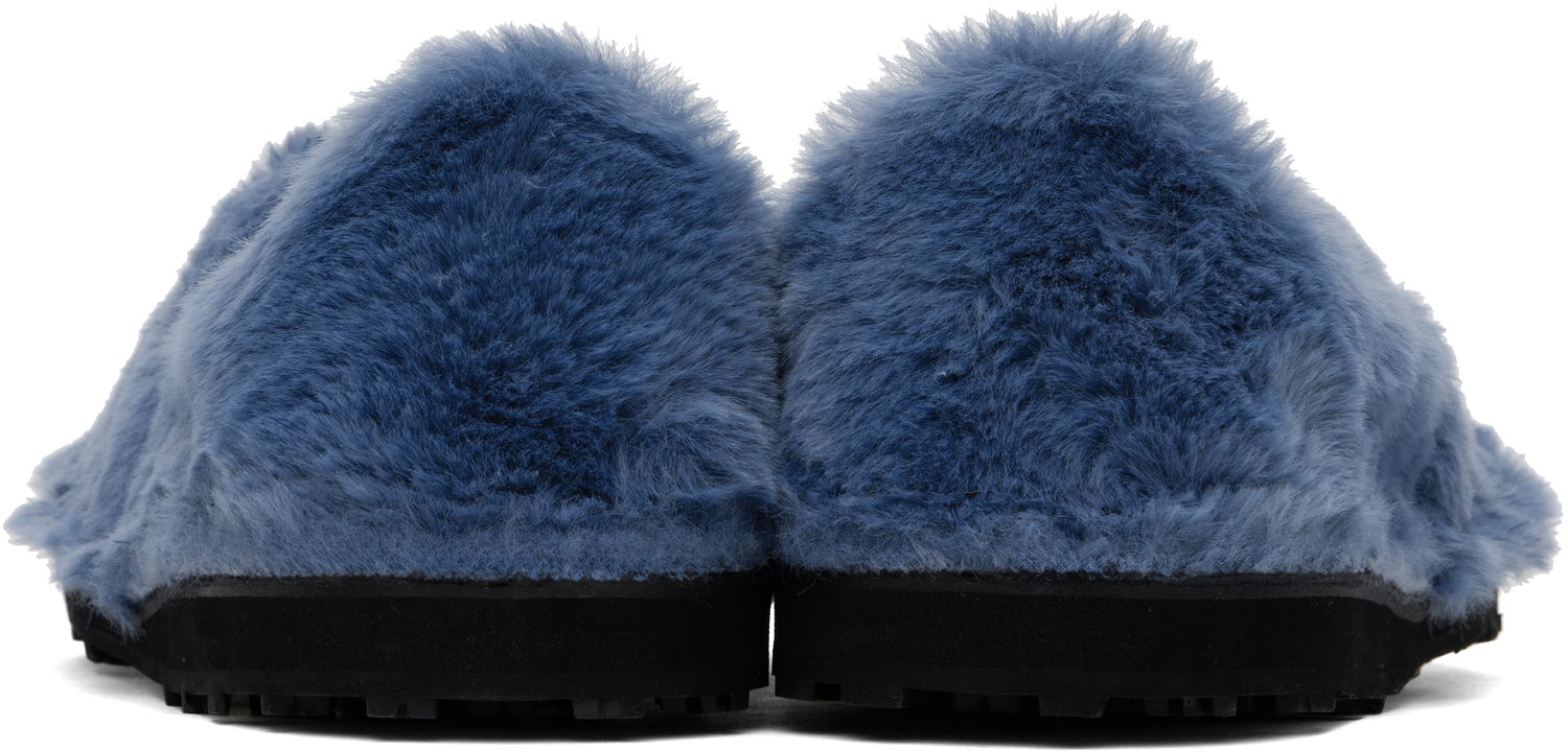 Tøj Marni Marni Faux-Fur Loafers Blå | MOMR006402 P8211, 1