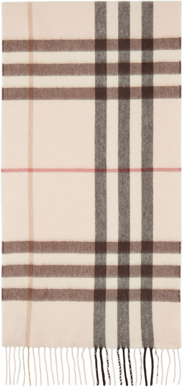 Tørklæde Burberry Check Cashmere Scarf Beige | 8103011, 0
