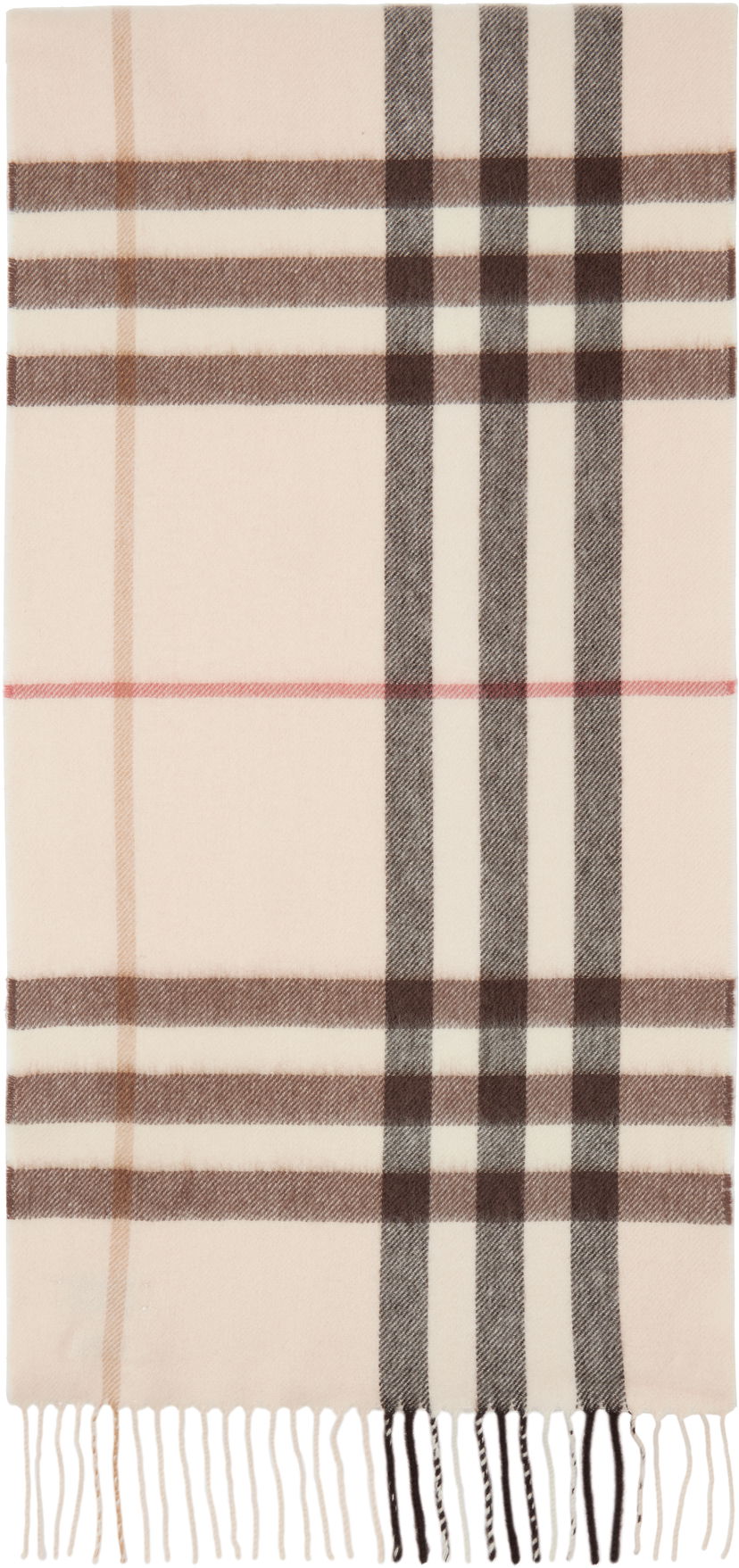 Tørklæde Burberry Check Cashmere Scarf Beige | 8103011