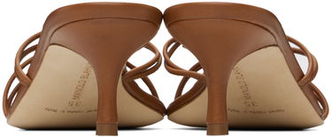 Tilbehør Manolo Blahnik Manolo Blahnik Ninfemu Kitten Heel Mules Brun | 224-1738, 1