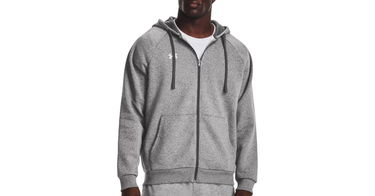 Sweatshirt Under Armour Rival Fleece FZ Grå | 1379767-025, 1