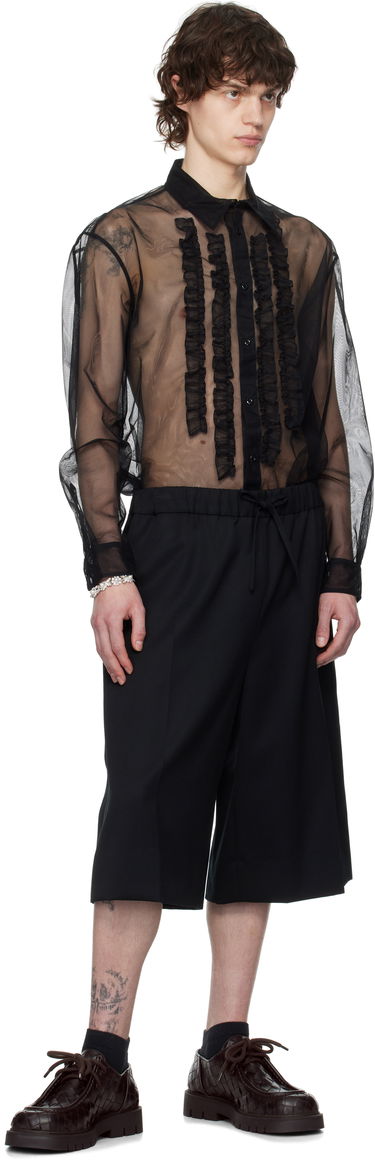 Shorts Simone Rocha Simone Rocha Wide Leg Long Shorts Sort | 4148D 1217, 3