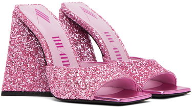 Tilbehør The Attico Attico Devon Glitter Mules Lyserød | 232WS000 G001, 3