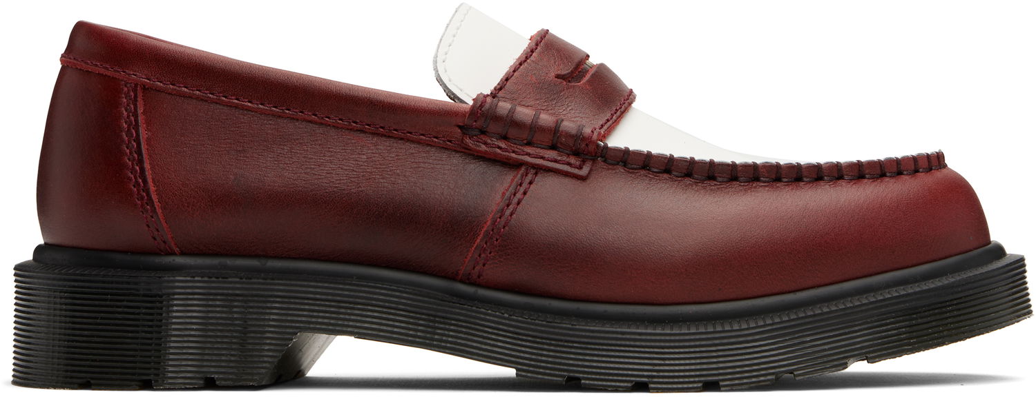 Sneakers og sko Dr. Martens Penton Two-Tone Leather Loafers Rød | 40635600, 0