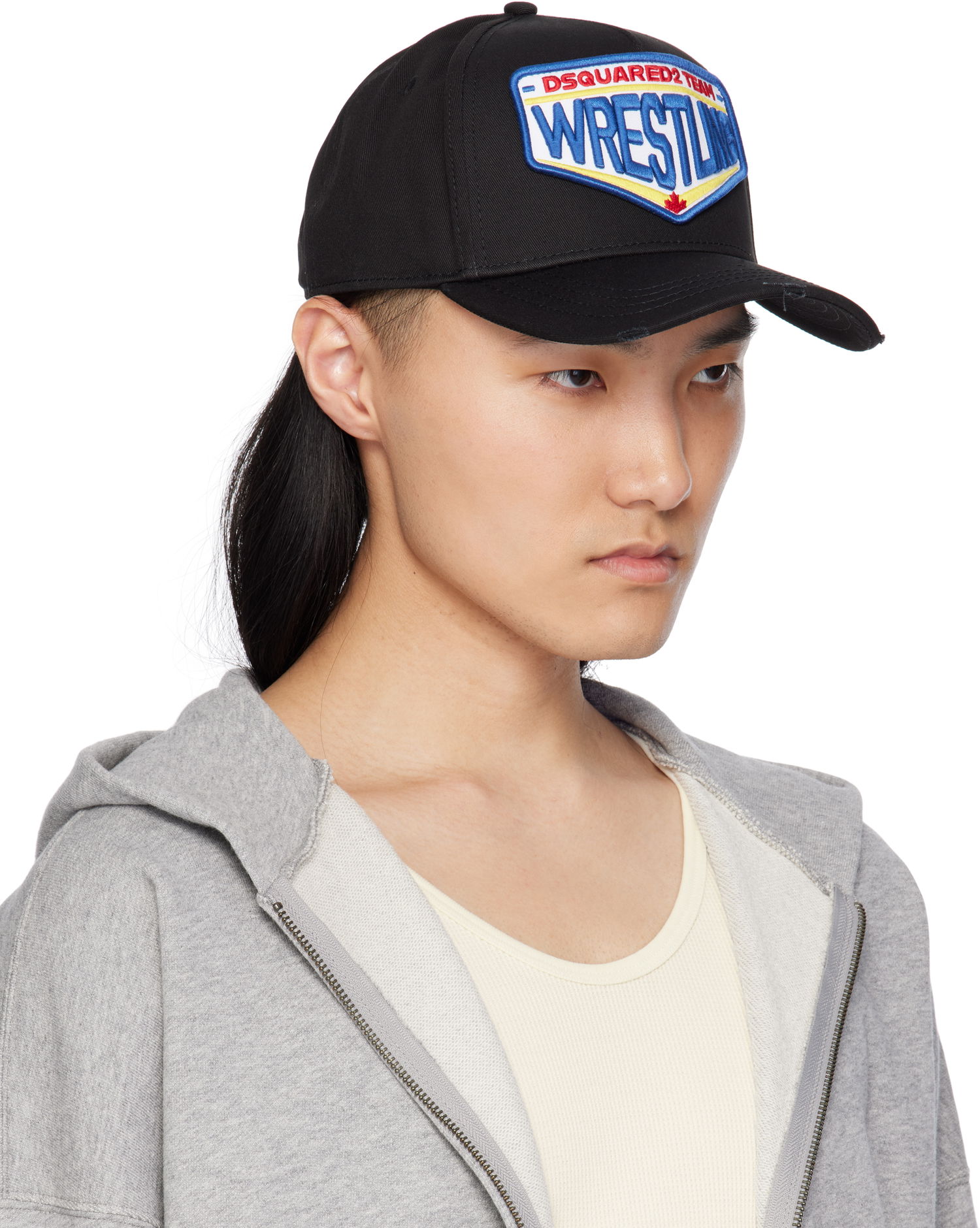 Kasket DSQUARED2 Dsquared2 Boxeur Wrestling Baseball Cap Sort | BCM0902-05C00001-2124, 1