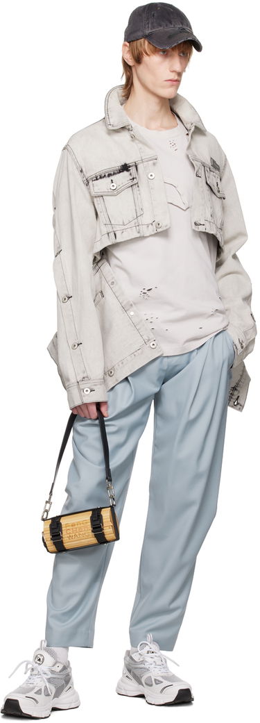 Bukser Feng Chen Wang Feng Chen Wang Double Waistband Trousers Blå | FUS15TR05, 3
