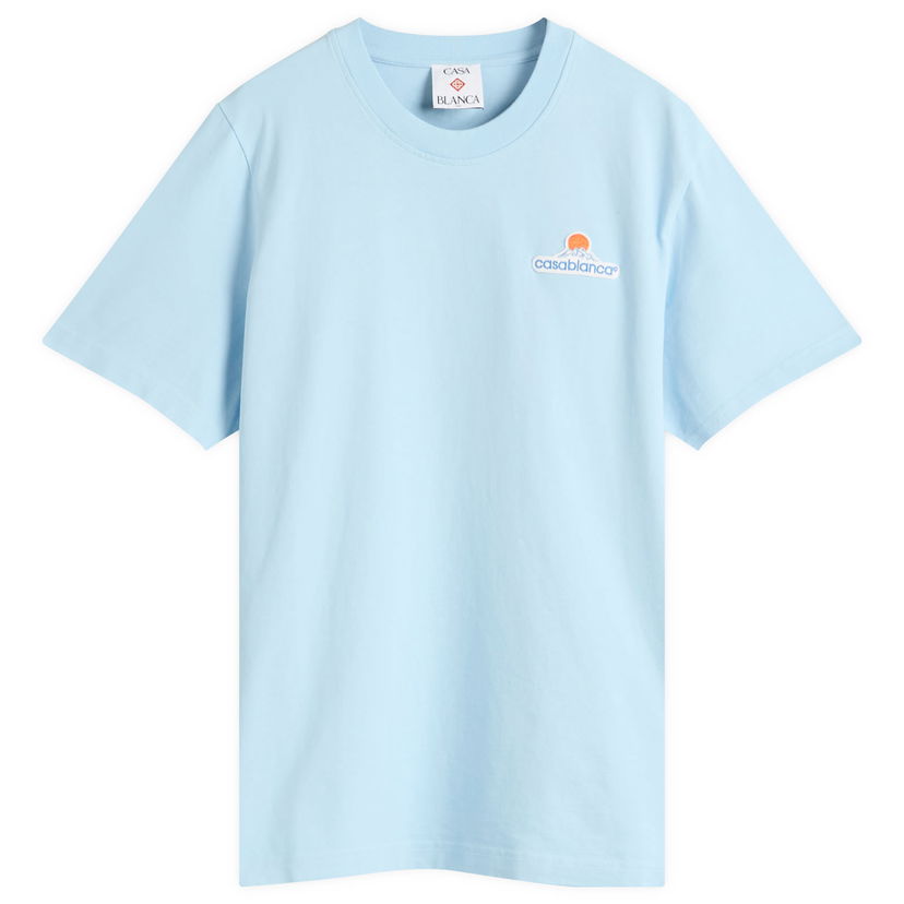 T-shirt Casablanca Casablanca Montagne Patch T-Shirt, Size Large Blå | MPF25-JTS-001-07