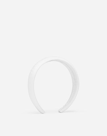 Armbånd Dolce & Gabbana Dolce & Gabbana Poplin Hairband With Logo Hvid | LB3L54G7NYSW0800, 0