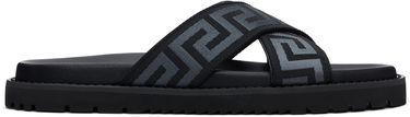 Sneakers og sko Versace Versace Greek Ribbon Sandals Sort | 1016188_1A13481, 0