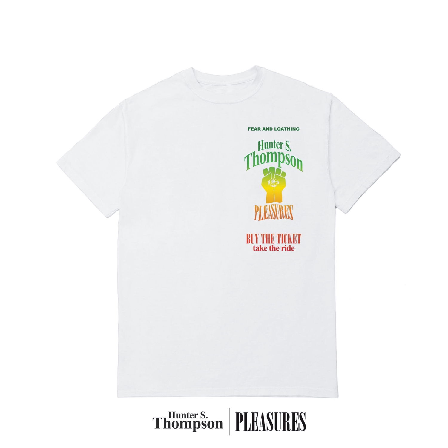 T-shirt Pleasures Take The Ride Tee Hvid | P22W054-WHITE, 0