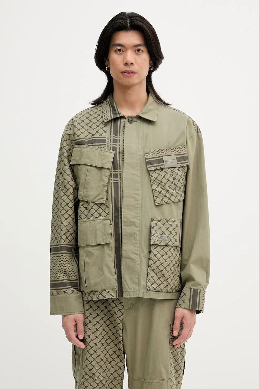 Jakke Neighborhood NEIGHBORHOOD PT SHEMAGH FATIGUE Oversize Jacket Grøn | 251UTNH.JKM01