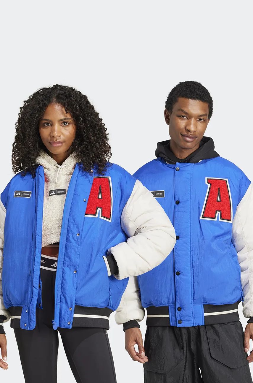 Bomberjakke adidas Originals adidas x Moon Boot Varsity Jacket Blå | IY8048, 0