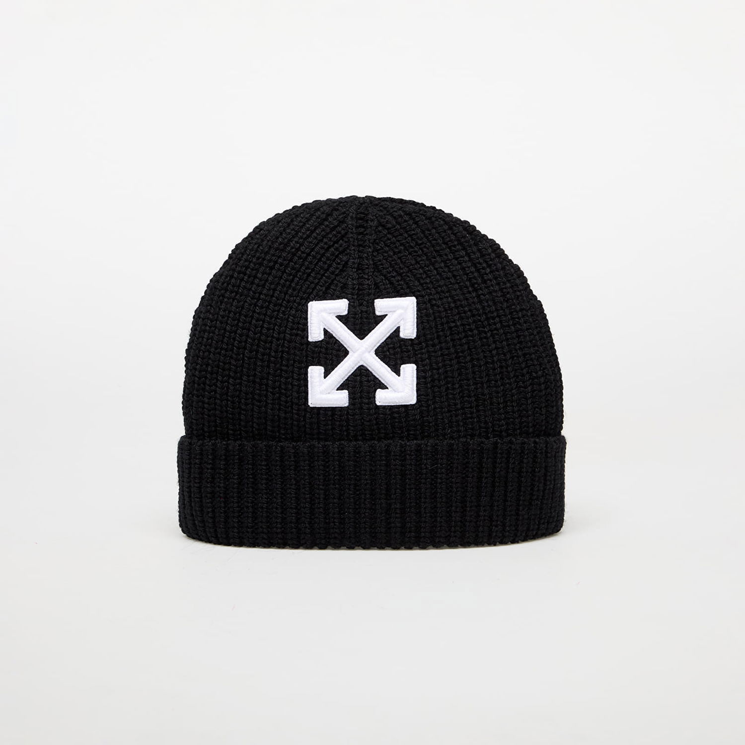 Beanie Off-White Arrow Classic Beanie Sort | OMLC041C99KNI0051001, 0