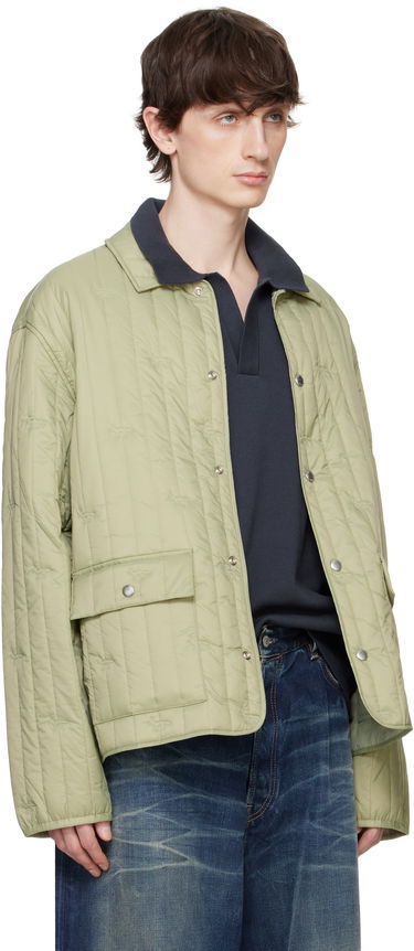 Puffer jakke MAISON KITSUNÉ Maison Kitsuné Quilted Chore Jacket Grøn | OM02114WW9047, 1