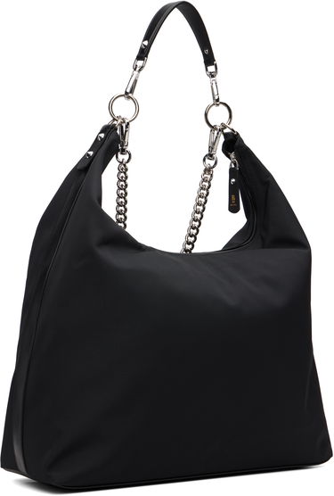 Håndtaske R13 Large Nylon Hobo Bag with Chain Sort | R13WA063-A010, 2
