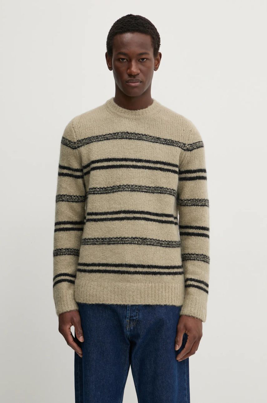 Sweater Samsoe Samsoe Samsoe Samsoe SAARIN Striped Wool Sweater Beige | M24300098, 0
