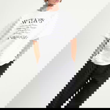 T-shirt WTAPS T-Shirt with Philosophical Text Print Hvid | 251ATDT-STM08S-WHT, 2