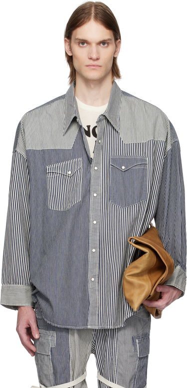 Skjorte R13 R13 Oversized Cowboy Shirt Blå | R13MD028-D212A, 0