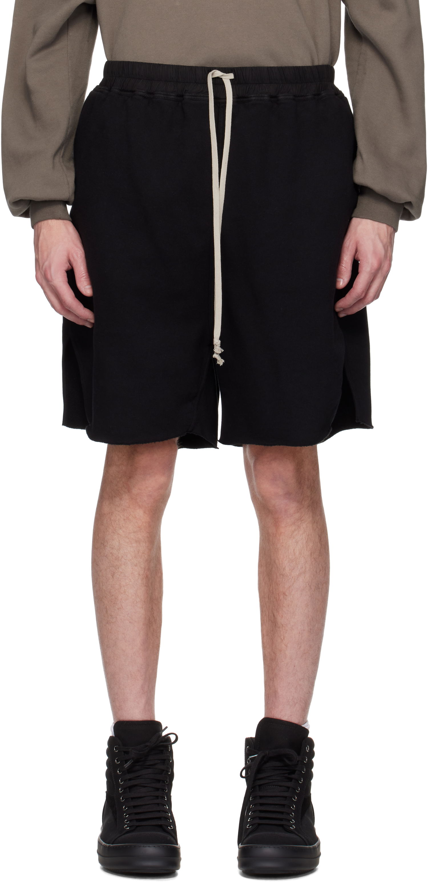 Shorts Rick Owens Rick Owens DRKSHDW Hollywood Long Boxers Shorts Sort | DU01E3383 F, 0