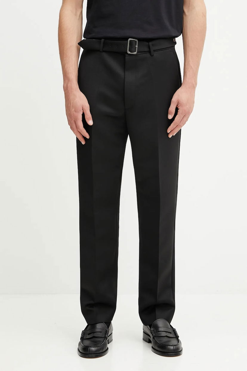 Bukser Maison Margiela MM6 Maison Margiela Wool Trousers Sort | SH2KA0042.M35612.900