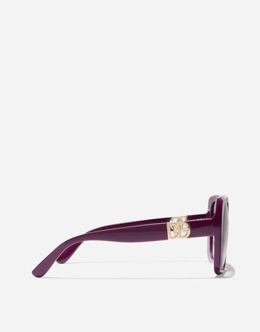 Solbriller Dolce & Gabbana Dolce & Gabbana Maiolica Gradient Square Sunglasses Lilla | VG4475VP48H9V000, 3